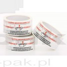 Taśma pakowa nadruk "TAŚMA BEZPIECZEŃSTWA" 48mm60m